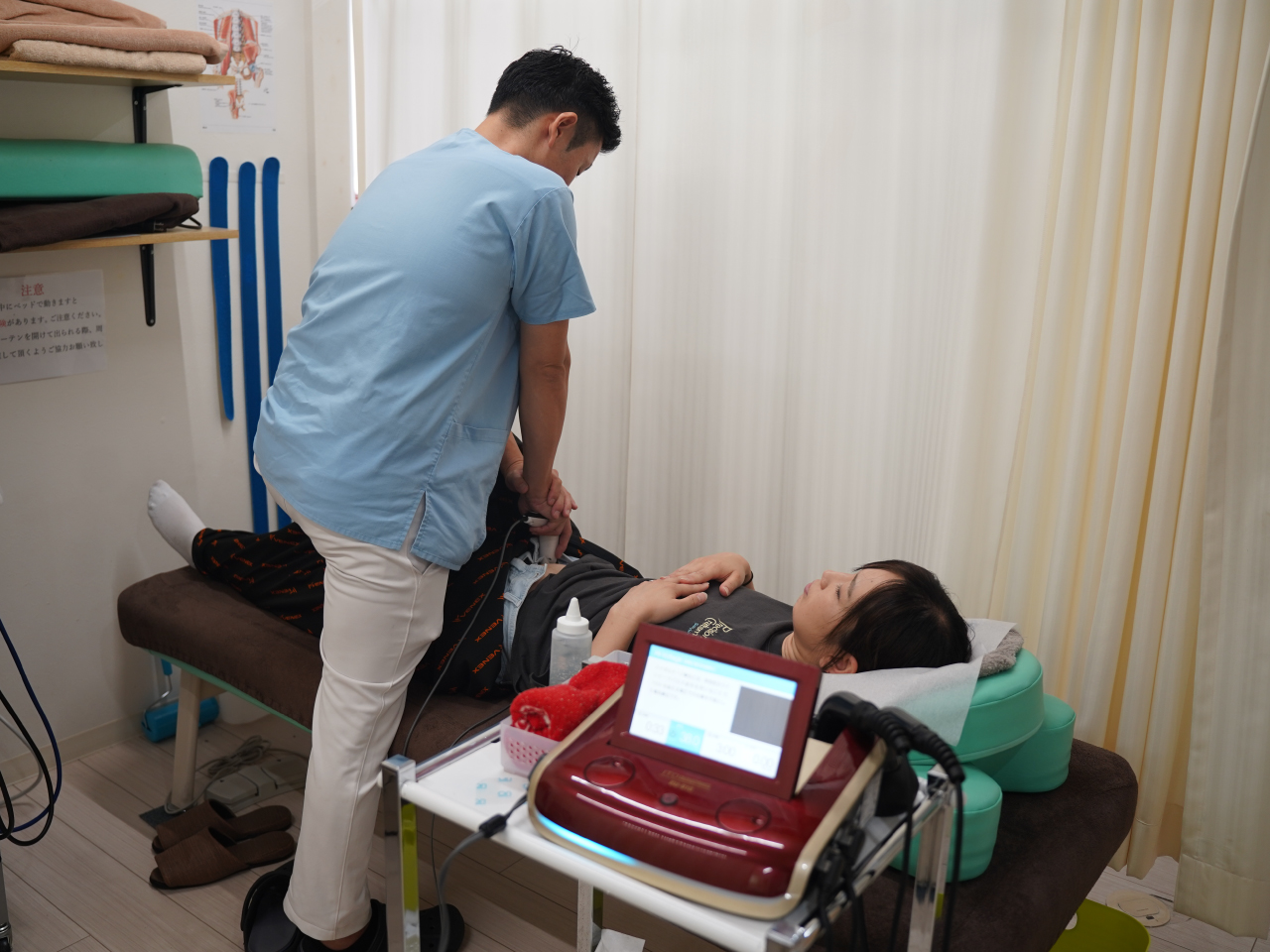 施術の様子